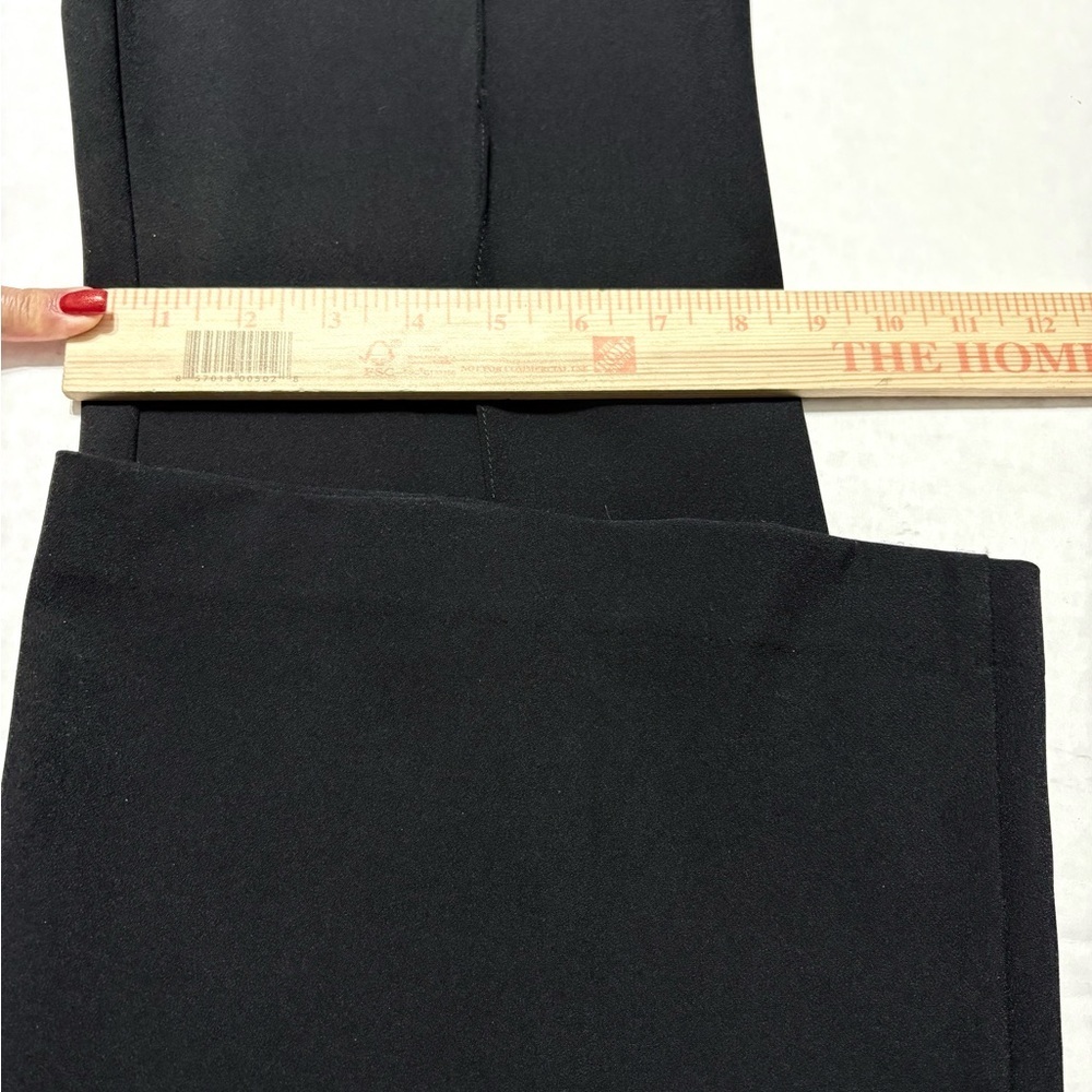 Veronica Beard Black Orion Flare Pant Sleek High Waisted Front Seams Elongating - Picture 12 of 16